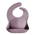 Silicone baby bib pale mauve mushie bib mushie
