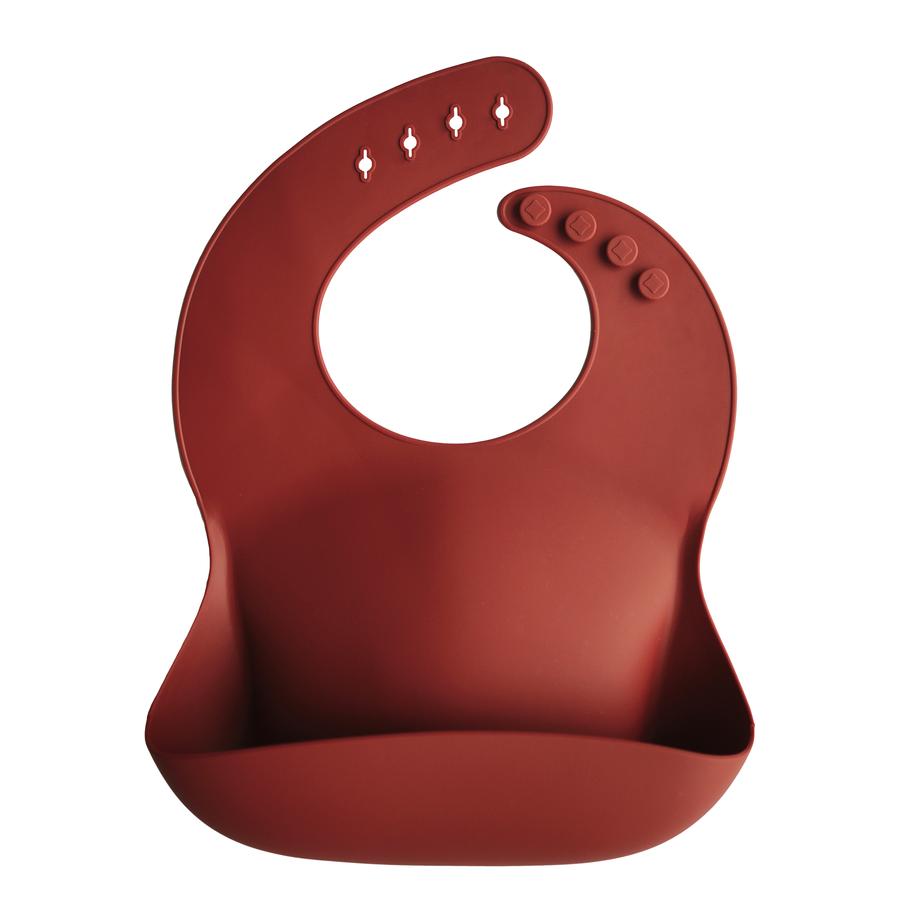 Silicone baby bib raw siena mushie bib mushie
