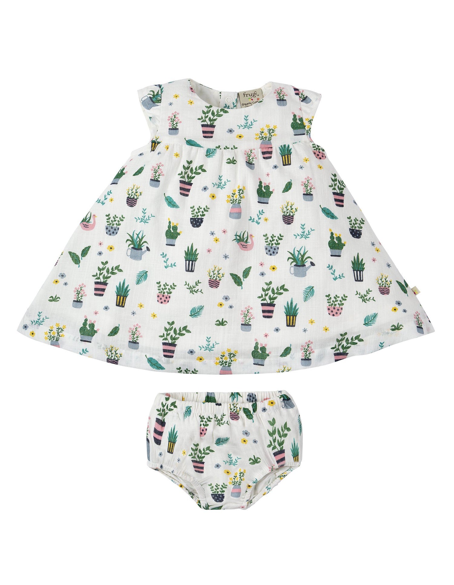 Dolly muslin outfit - greenhouse Frugi playsuit Frugi