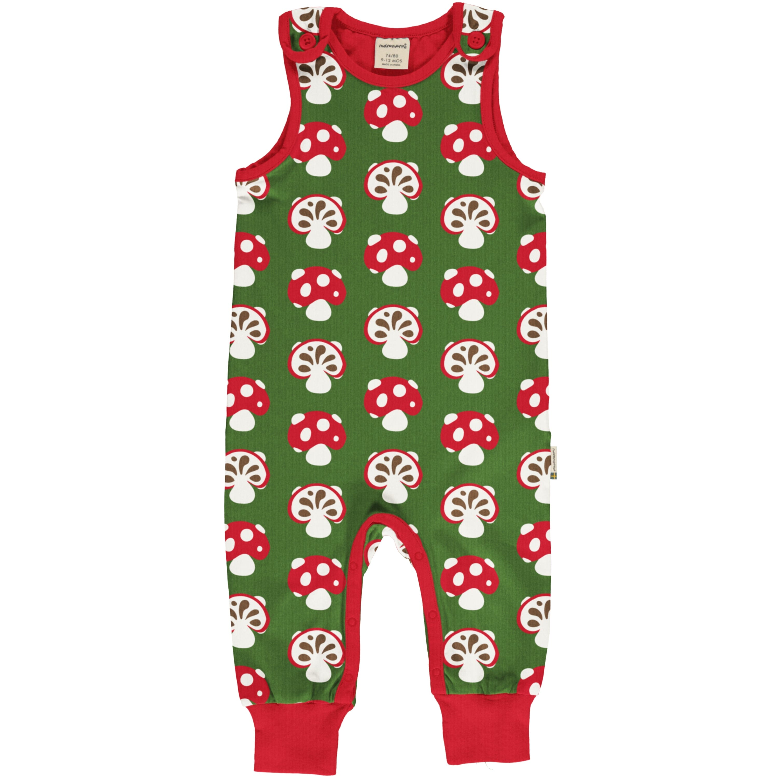 Macacão nordic mushroom Dungarees Maxomorra