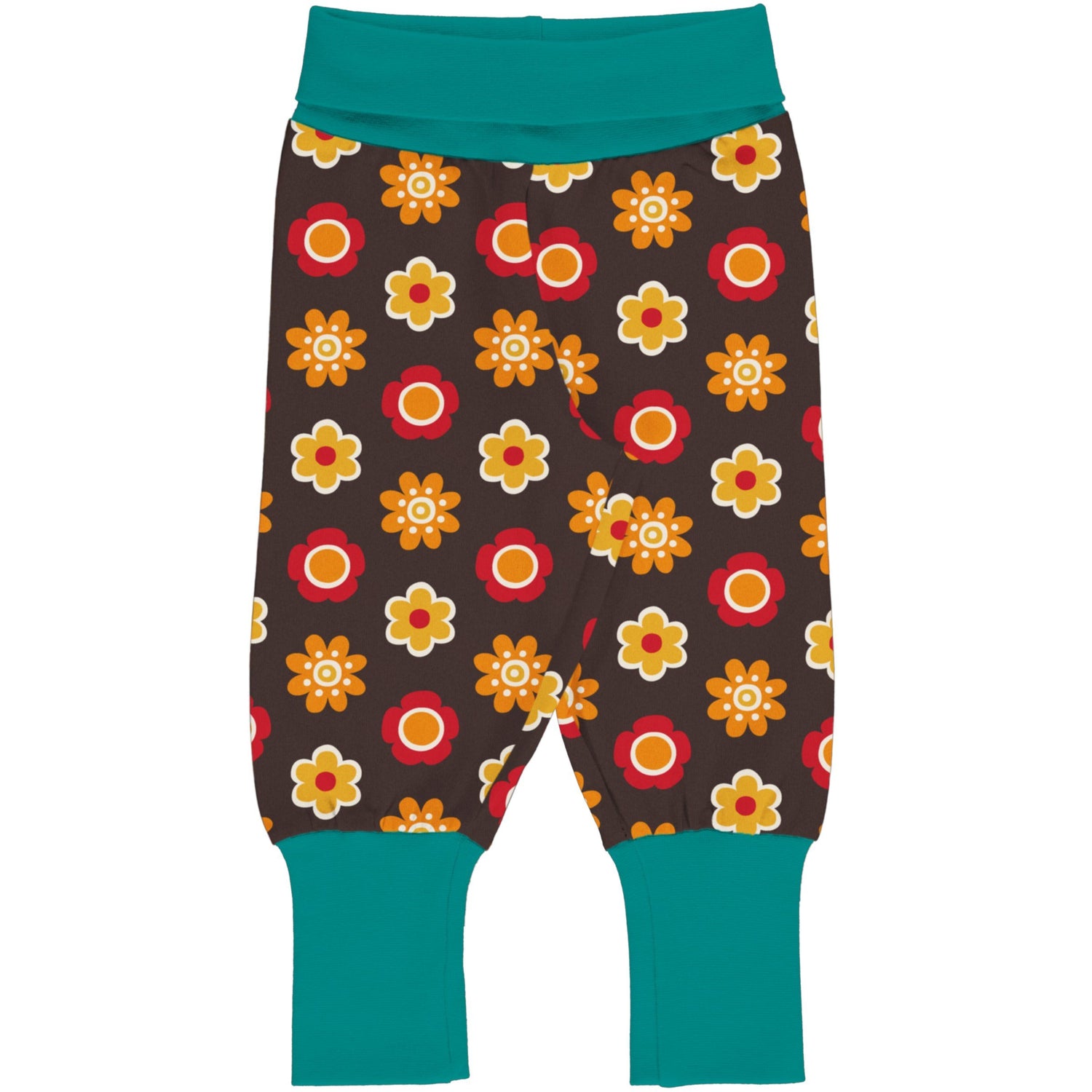 Calças evolutivas flores Pants Maxomorra