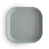 2-pack square dinnerware plates sage mushie meal mushie