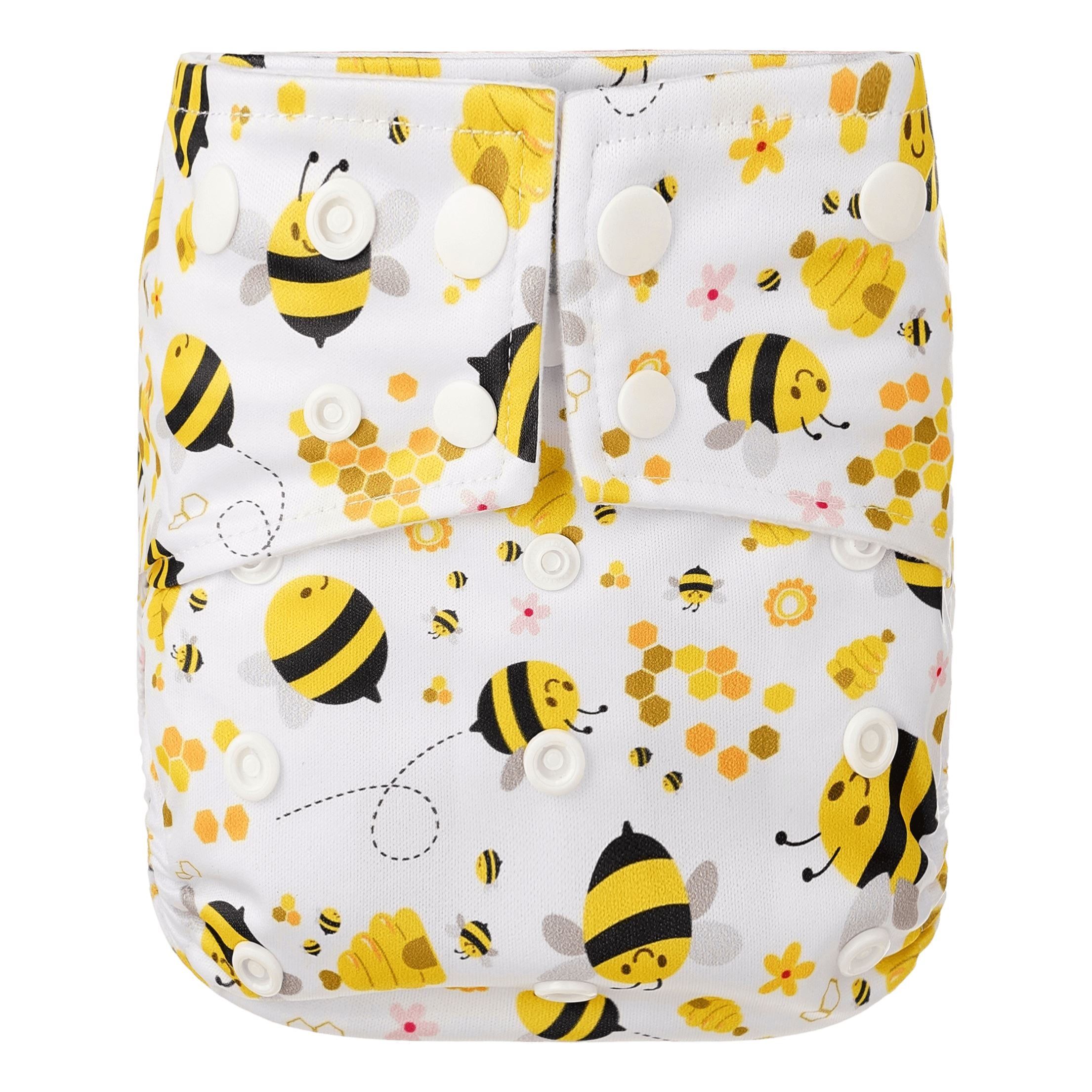Fralda reutilizável de bolso bees Fraldas reutilizáveis Happy Bear