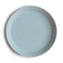 2-pack round dinnerware plates powder blue mushie meal mushie