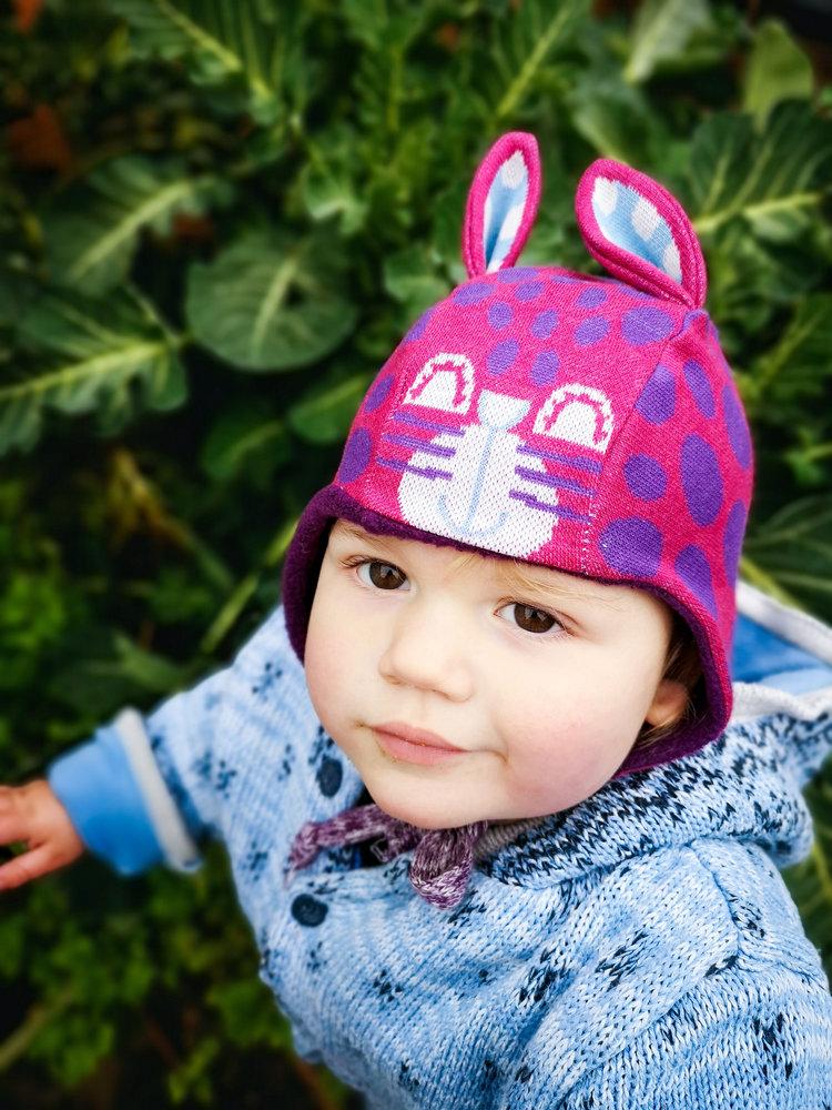 Rabbitcat bonnet purple Merle Hats Merle