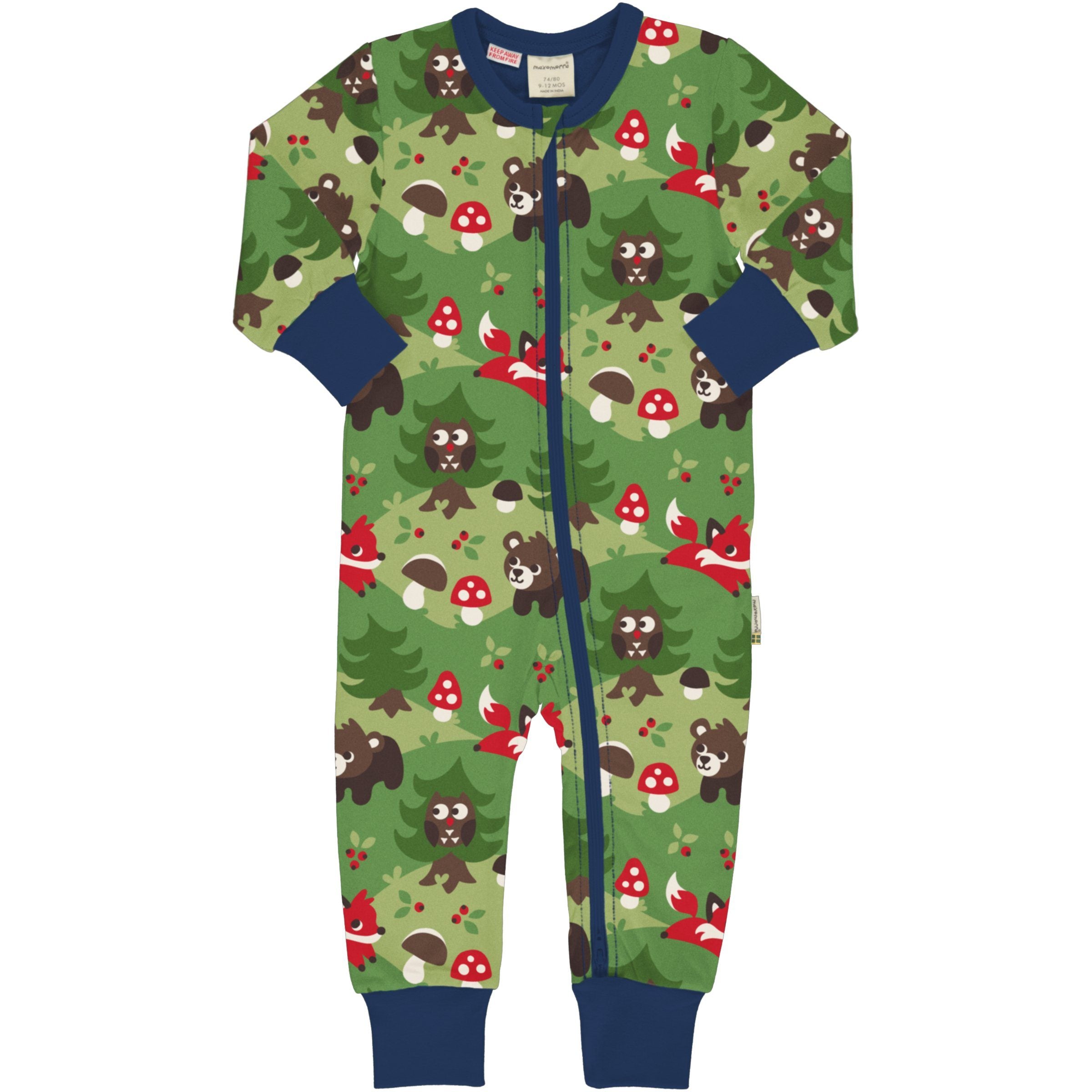Fatinho c/ fecho floresta Playsuit Maxomorra