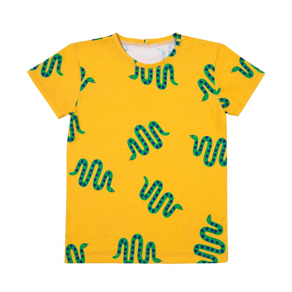Snakes on yellow t-shirt don&
