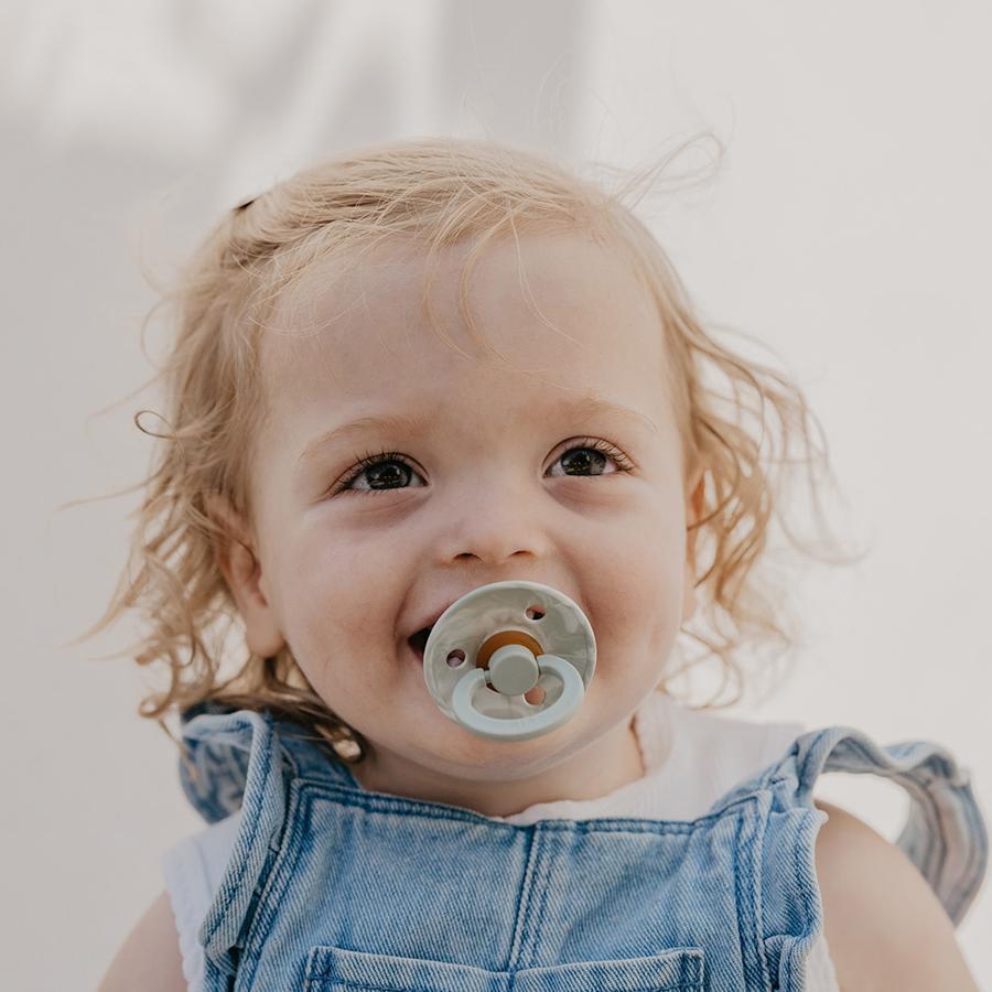 BIBS colour tie dye 2-pack pacifier sage Pacifier Bibs