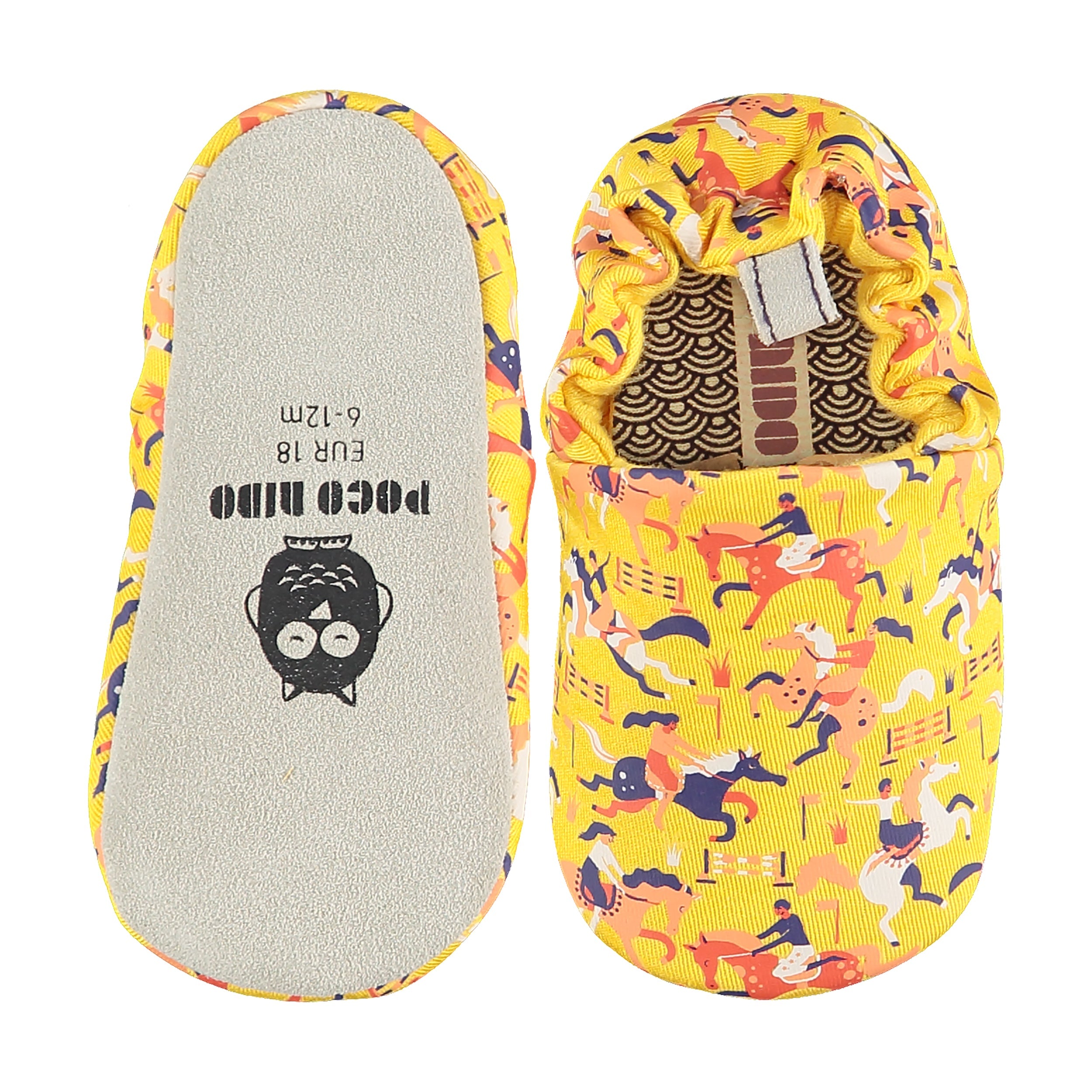 Showjumping yellow shoes Poco Nido Baby shoes Poco Nido