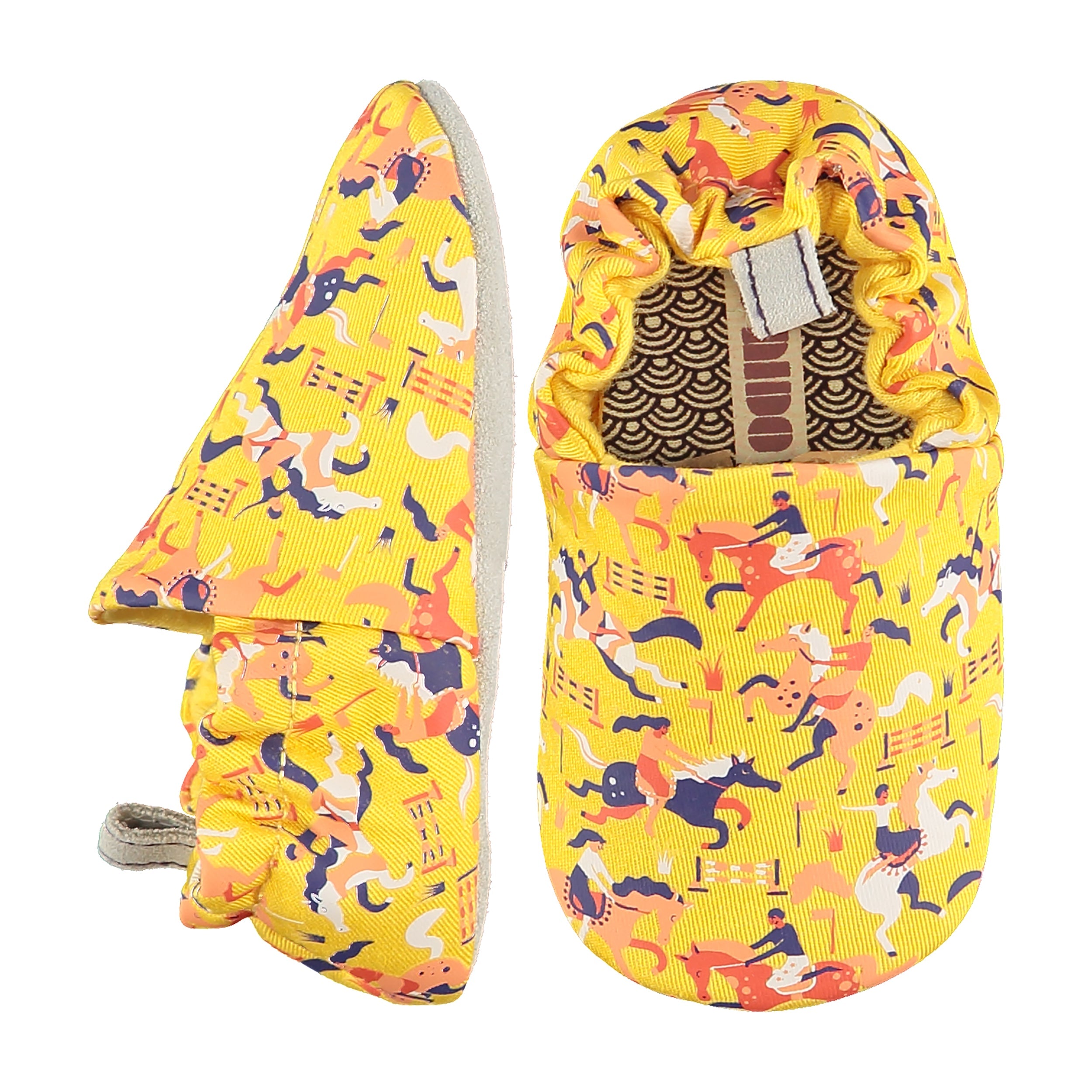Showjumping yellow shoes Poco Nido Baby shoes Poco Nido