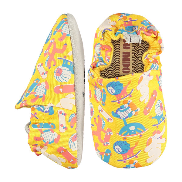 Skateboarding yellow shoes Poco Nido Baby shoes Poco Nido