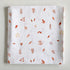 Musselina 120 cm folhas Muslins Fox in the attic