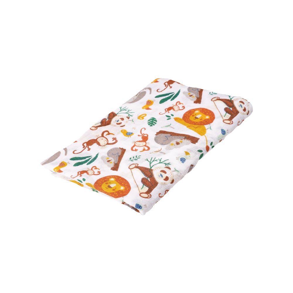 Musselina 120 cm wild animals Happy Bear