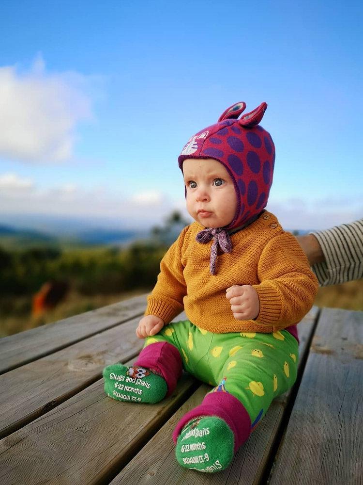 Rabbitcat bonnet purple Merle Hats Merle