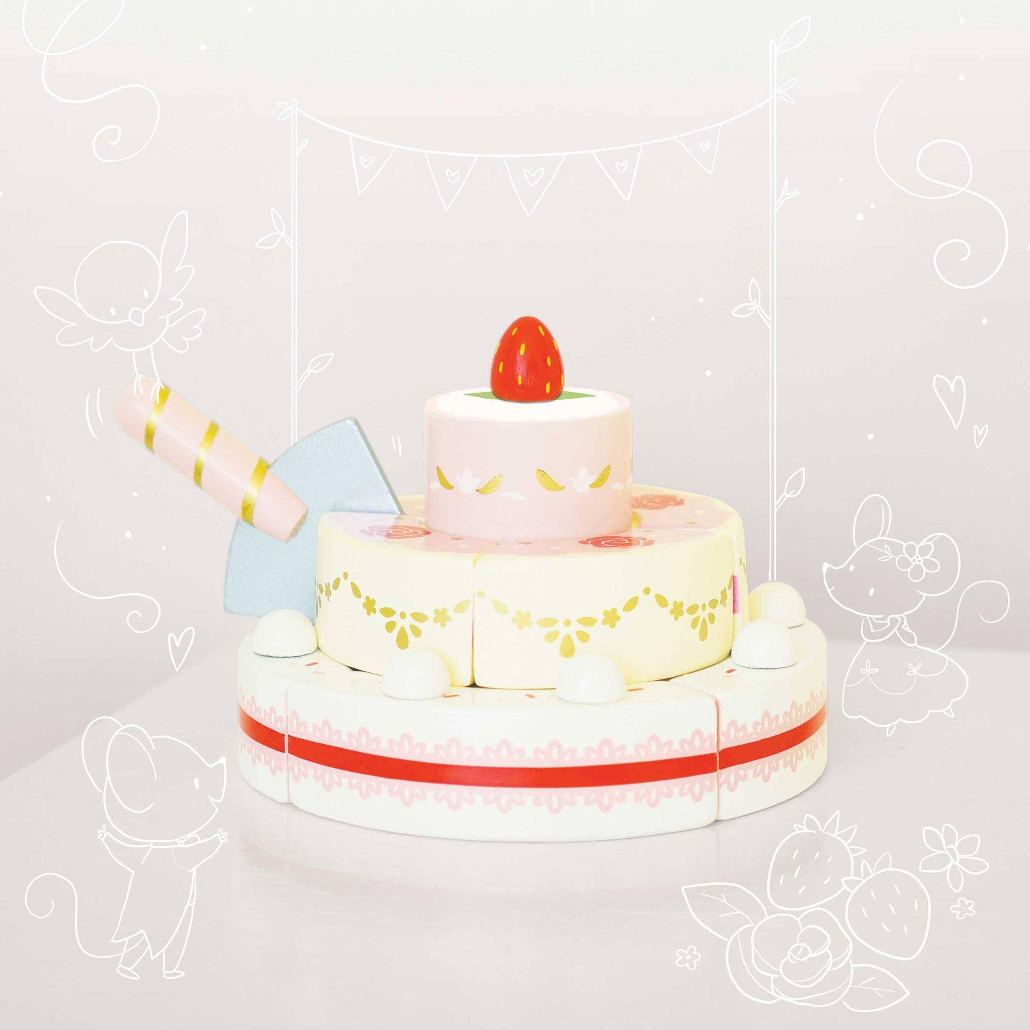Strawberry wedding cake Le Toy Van Toys Le Toy Van