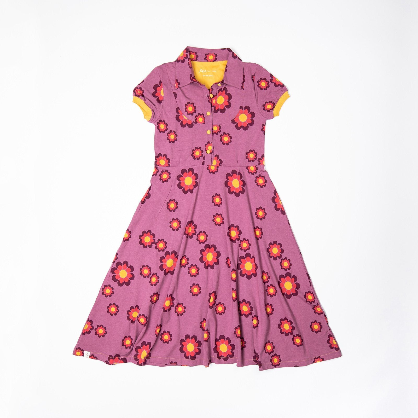 A vintage day bordeaux flower power love AiA WOMAN AlbaBaby dress Alba of Denmark