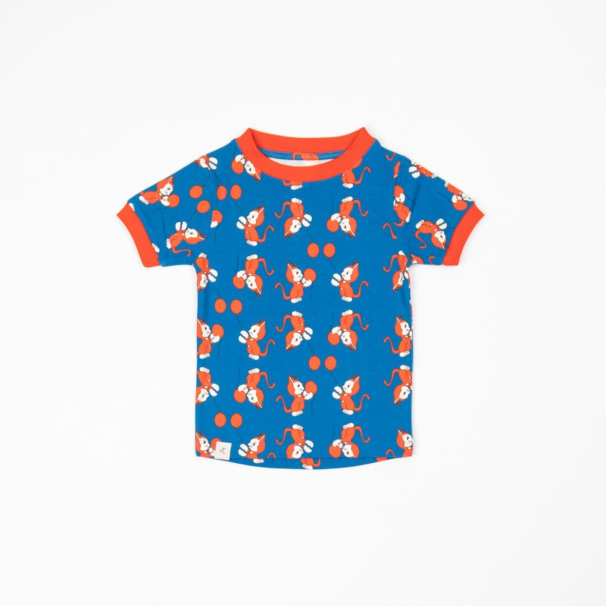 Bella t-shirt snorkel blue the cat and the balloon AlbaBaby Tops Alba of Denmark