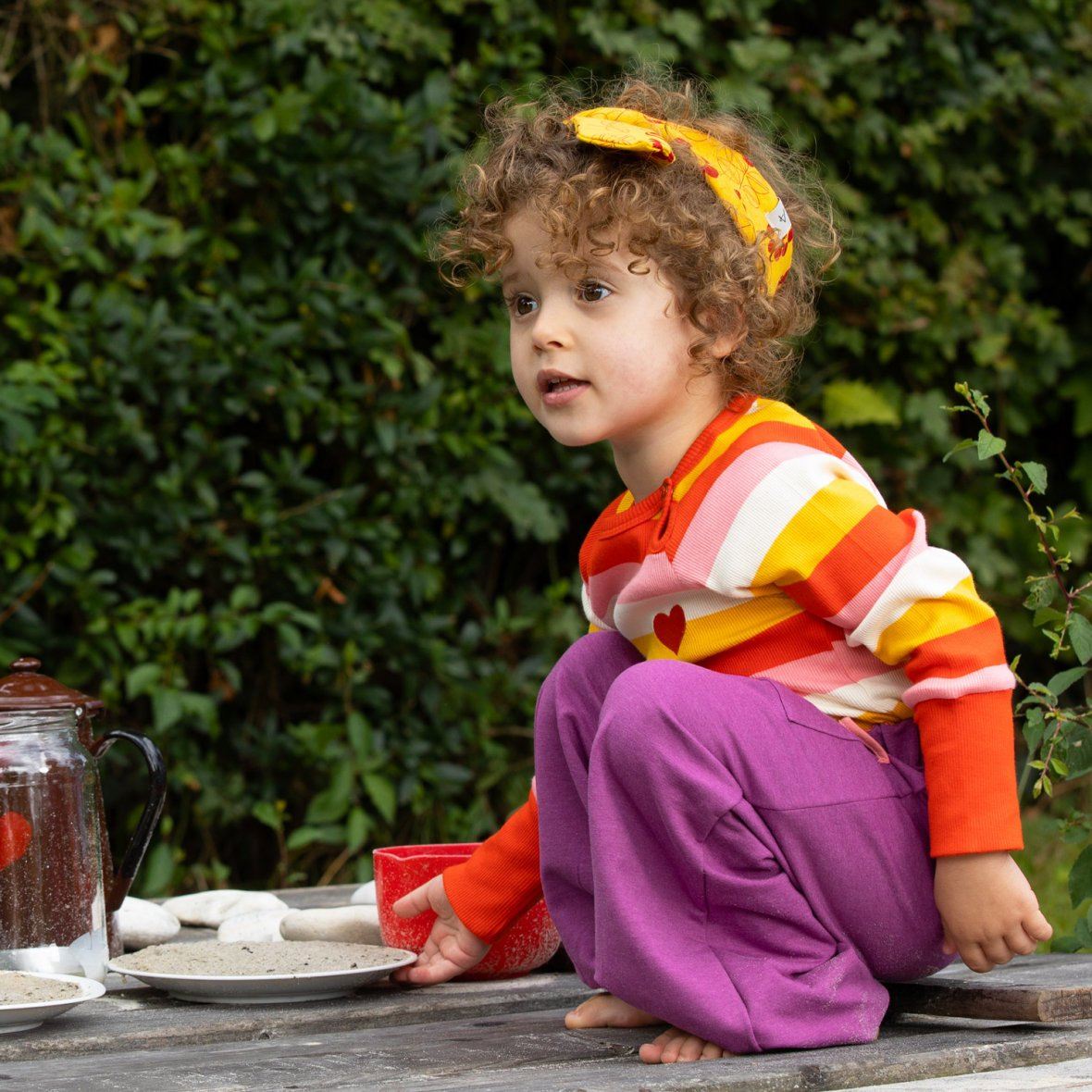 Hana bandana old gold fairy tail flowers AlbaBaby accessories Alba of Denmark