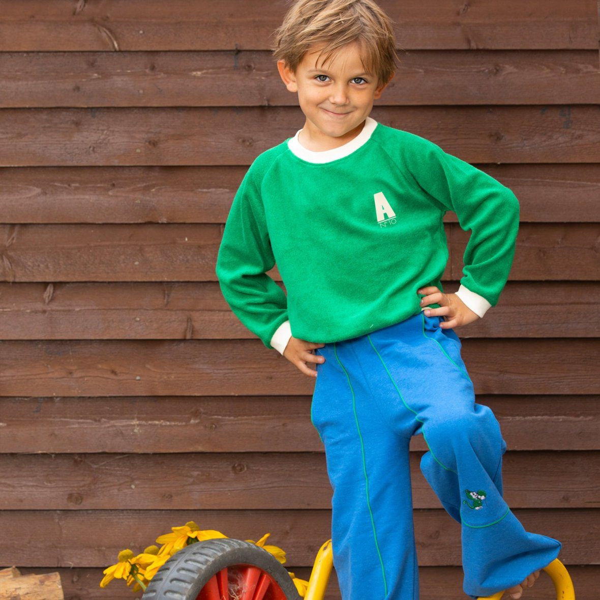 Hobo baggy pants snorkel blue AlbaBaby Bottoms Alba of Denmark