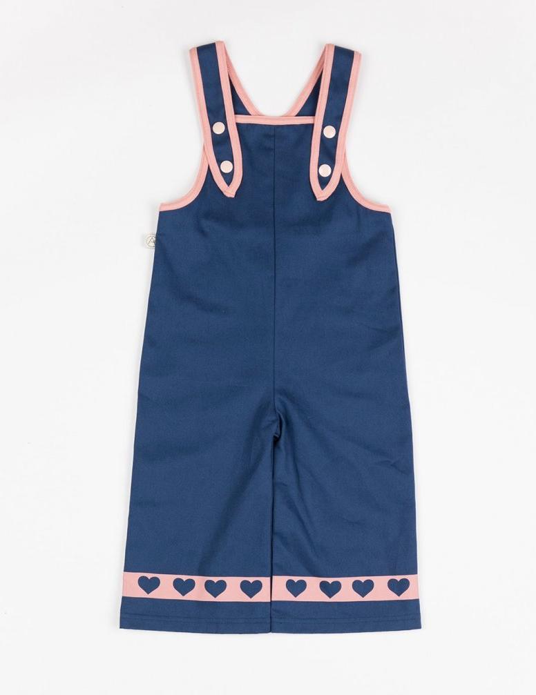 Charley crawlers - estate blue Dungarees Alba of Denmark