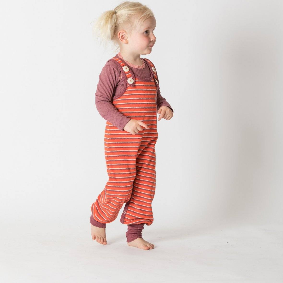 Hedashy crawlers - fiesta striped Dungarees Alba of Denmark