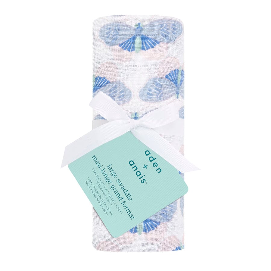 Musselina algodão deco butterflies 120 cm Muslin Aden + Anais