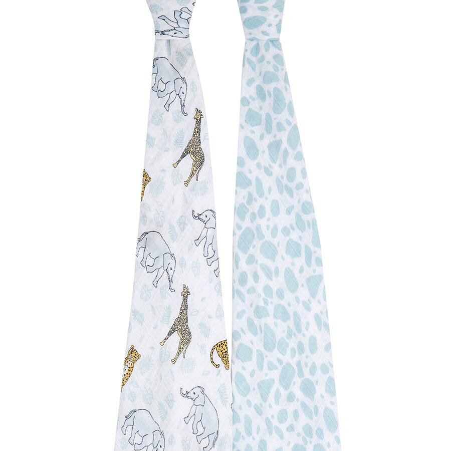 2 musselinas algodão jungle 120 cm Muslin Aden + Anais