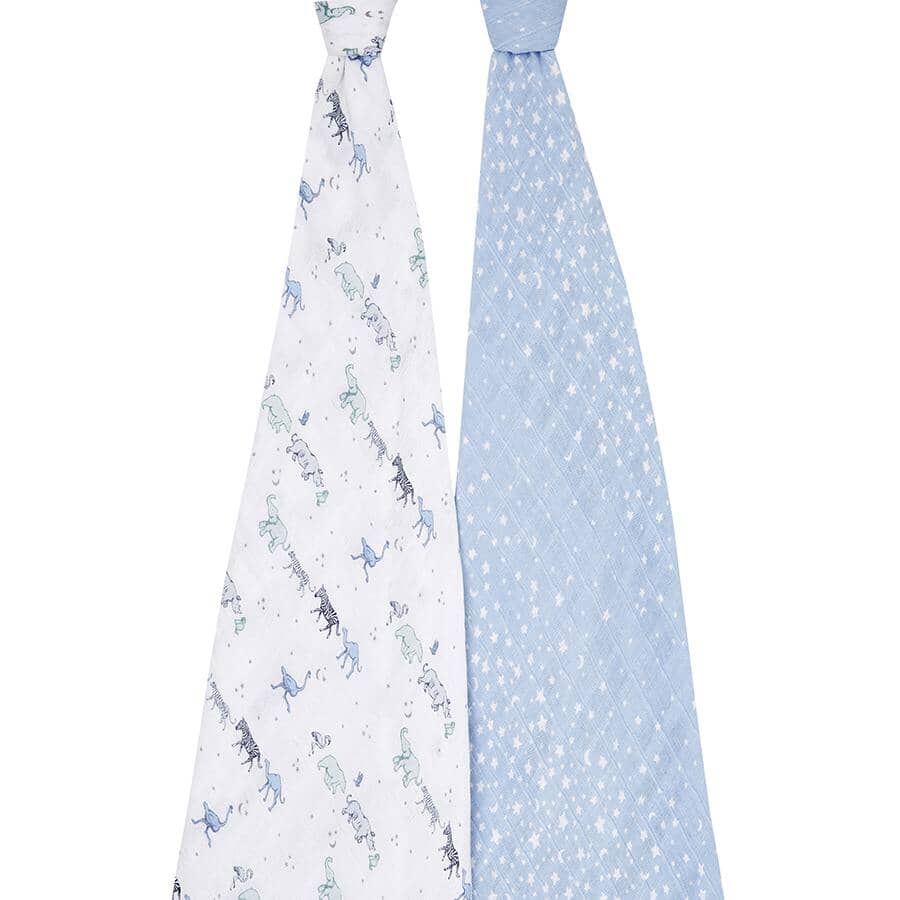 2 musselinas algodão rising star follow the stars 120 cm Muslin Aden + Anais