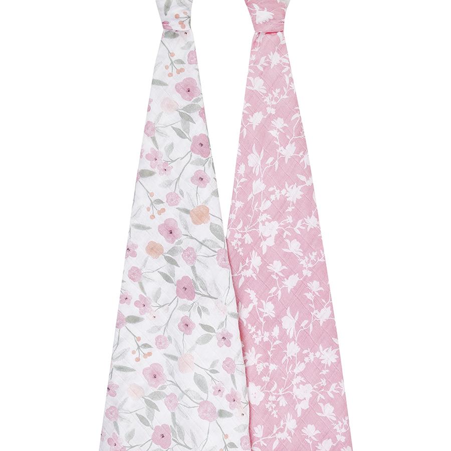 ma fleur swaddle muslins - 2 pack Muslin Aden + Anais