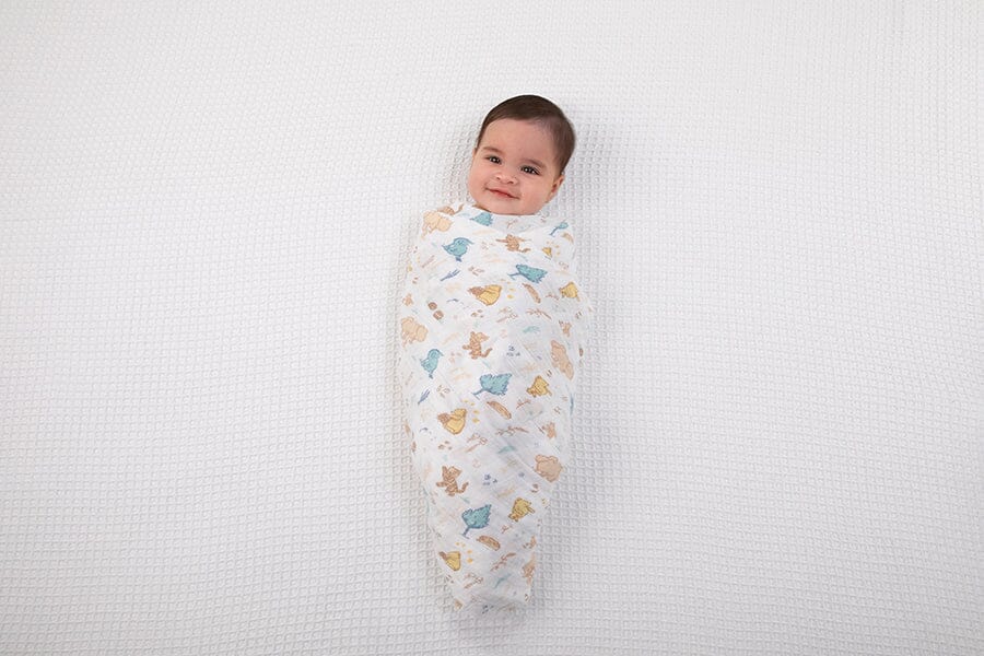 3 musselinas algodão winnie in the woods 120 cm Muslin Aden + Anais