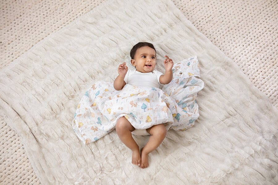 3 musselinas algodão winnie in the woods 120 cm Muslin Aden + Anais