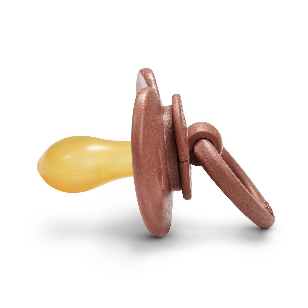Bamboo pacifier latex - burned clay Pacifier Elodie details