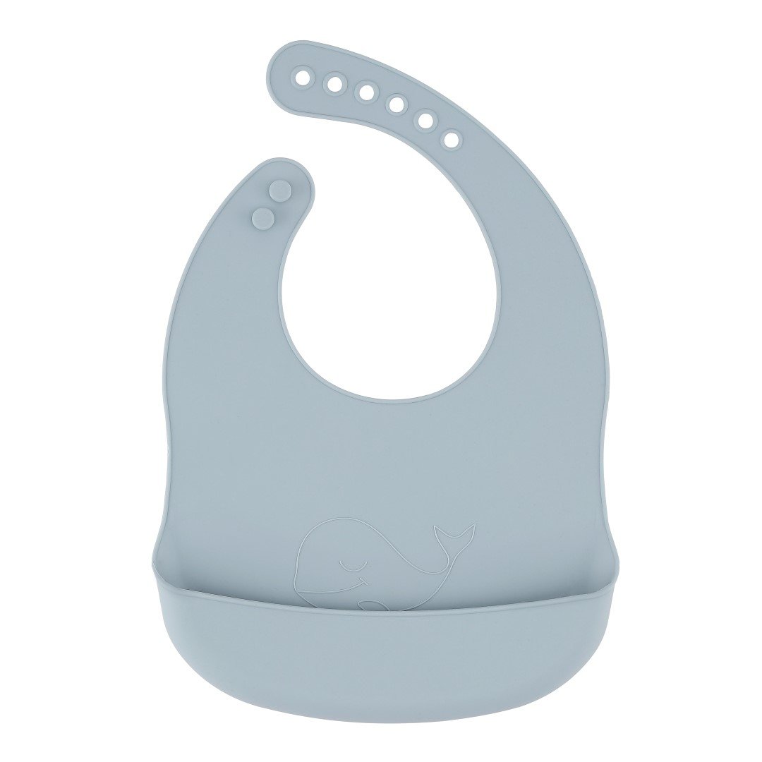 2-pack silicone baby bib sky blue midnight Lille Vilde bib LIlle Vilde