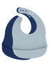 2-pack silicone baby bib sky blue midnight Lille Vilde bib LIlle Vilde
