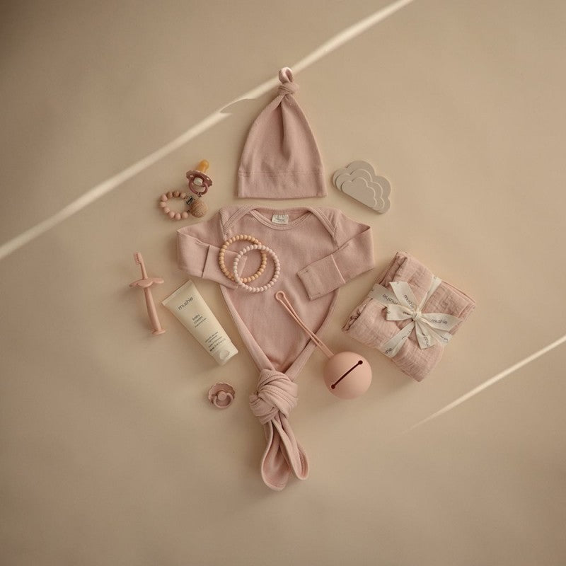 Body manga comprida c/ nó blush 0-3M Bodies mushie