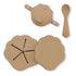 Silicone clam set terra cotta Konges sløjd Meal Konges sløjd
