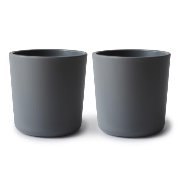 2-pack dinnerware cups smoke mushie meal mushie