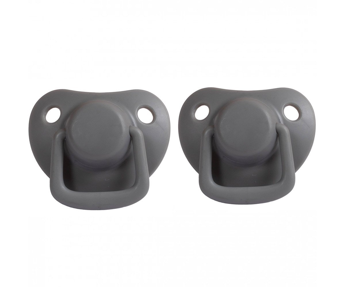 Pacifiers 2-pack dark grey 0-6M Filibabba accessories Filibabba