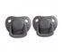 Pacifiers 2-pack dark grey 0-6M Filibabba accessories Filibabba