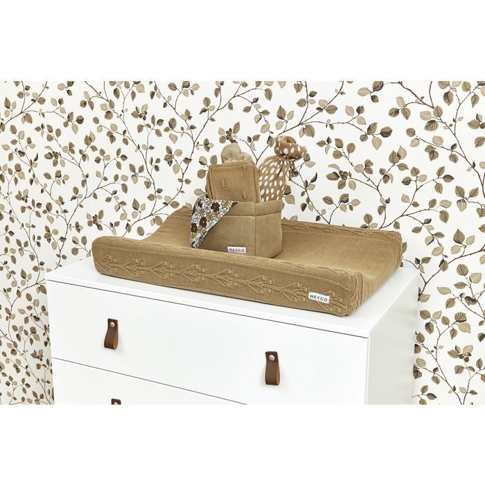 Capa p/ troca-fraldas romantic flower taupe Muda-fraldas Meyco