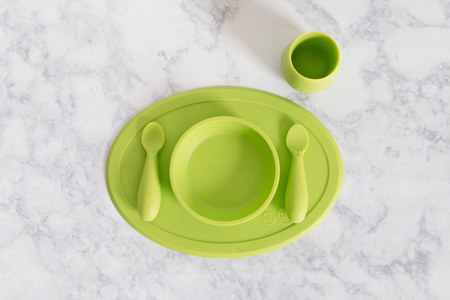 First food set lime ezpz dinnerware ezpz