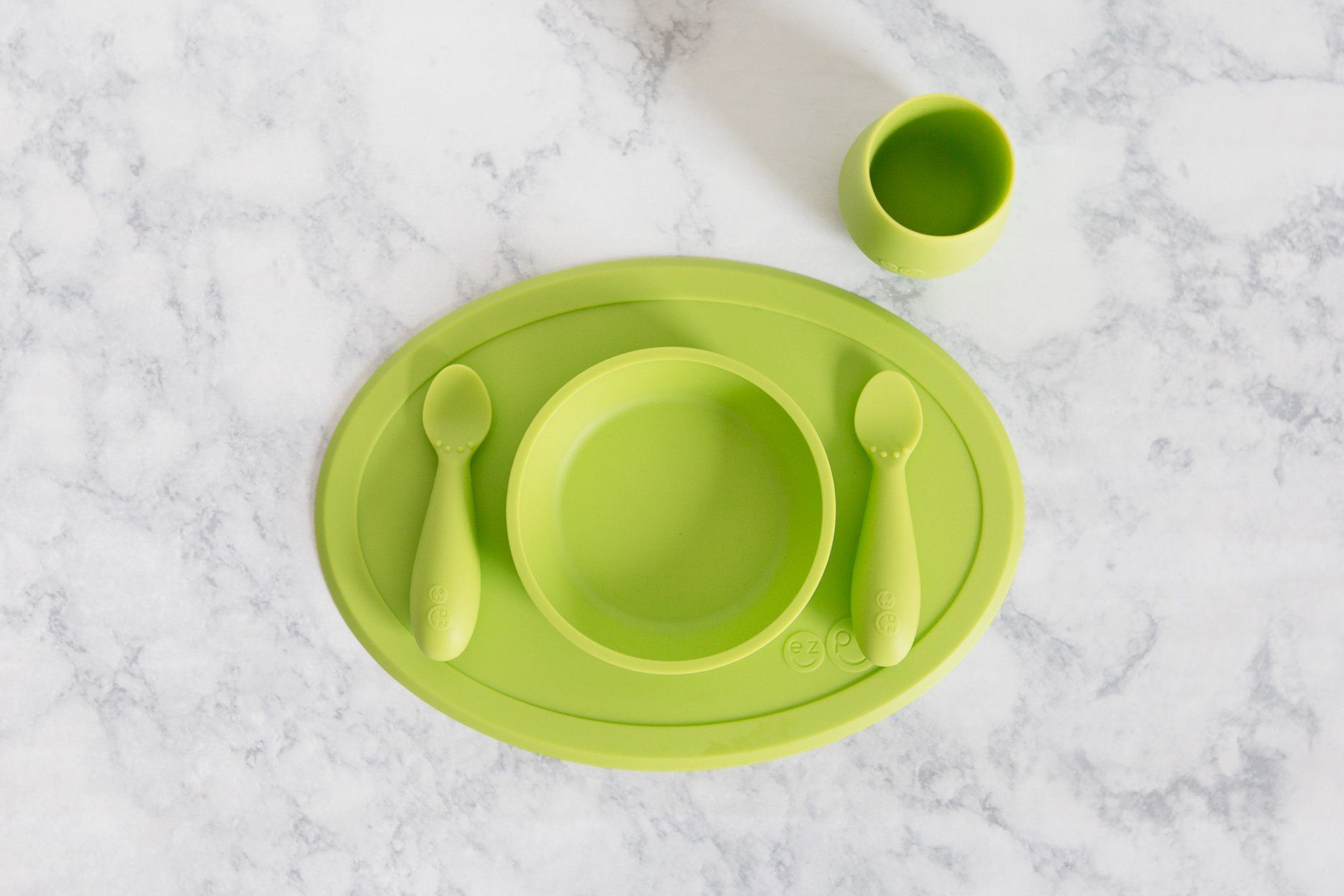 First food set lime ezpz dinnerware ezpz