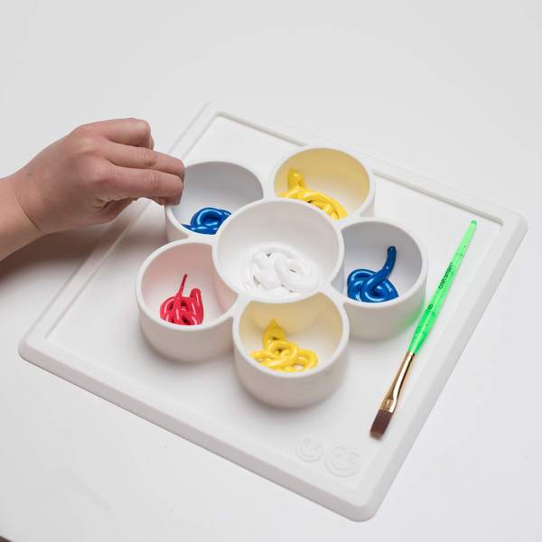 Mini play mat cream ezpz dinnerware ezpz
