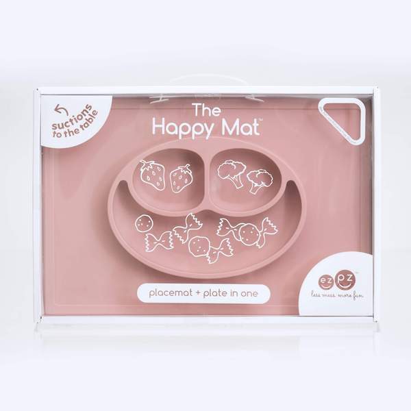 Happy mat blush ezpz dinnerware ezpz