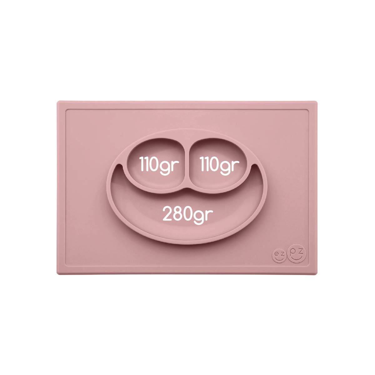 Happy mat blush ezpz dinnerware ezpz