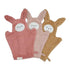 Bath mitts bear old rose mix Fabelab bath Fabelab