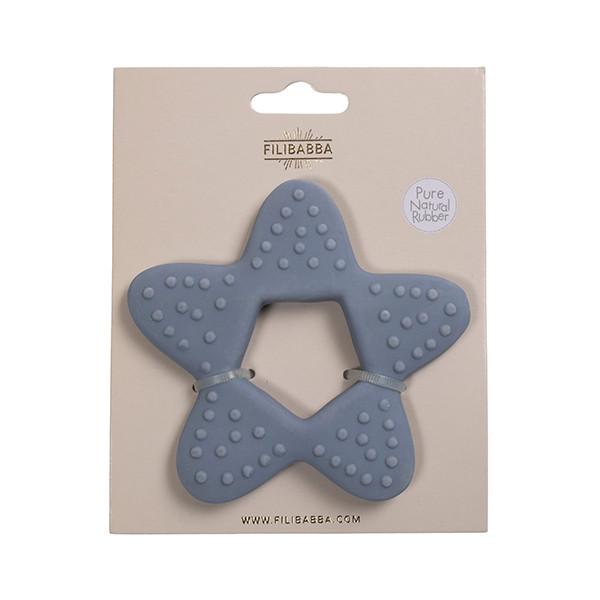 Star teether powder blue Filibabba Toys Filibabba