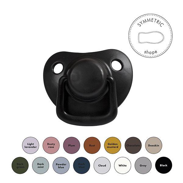 Pacifiers 2-pack black 0-6M Filibabba accessories Filibabba