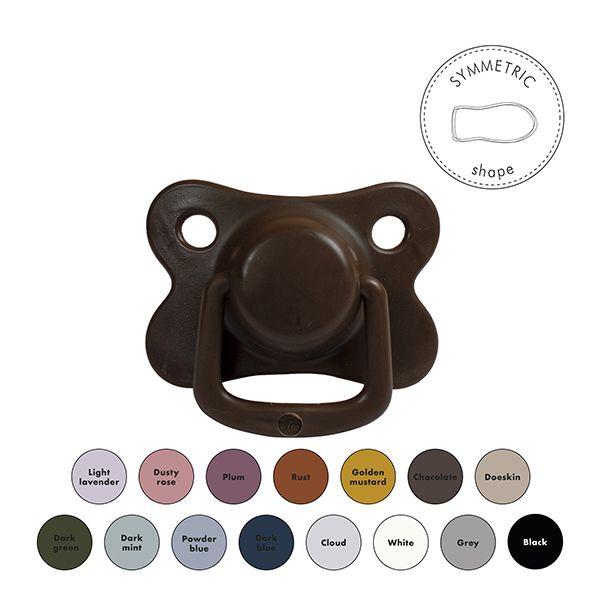 Pacifiers 2-pack chocolate +6M Filibabba accessories Filibabba