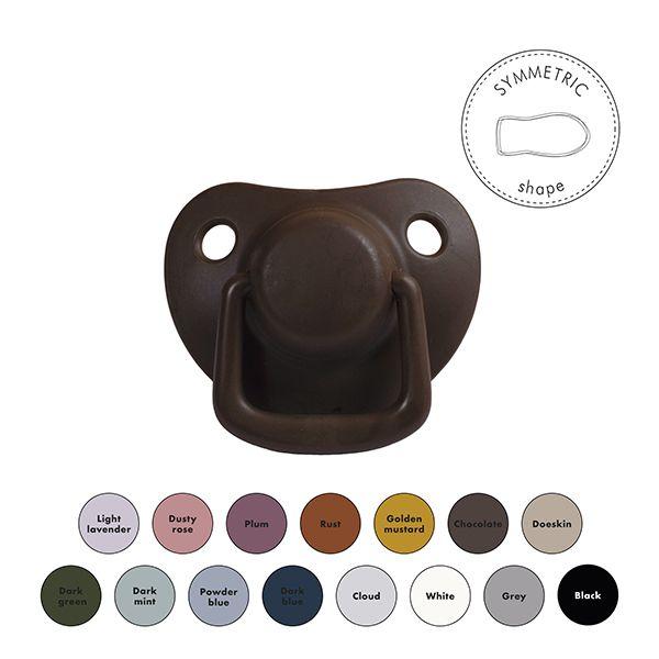 Pacifiers 2-pack chocolate 0-6M Filibabba accessories Filibabba